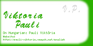 viktoria pauli business card